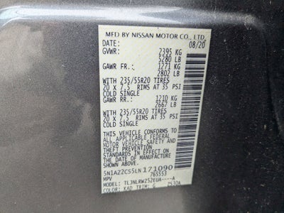 2020 Nissan Murano SL Intelligent AWD