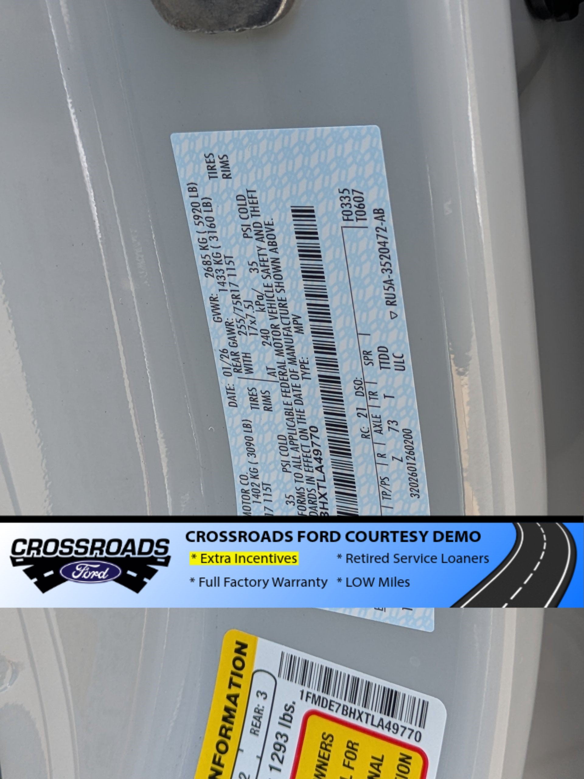 2026 Ford Bronco Big Bend - Crossroads Courtesy Demo