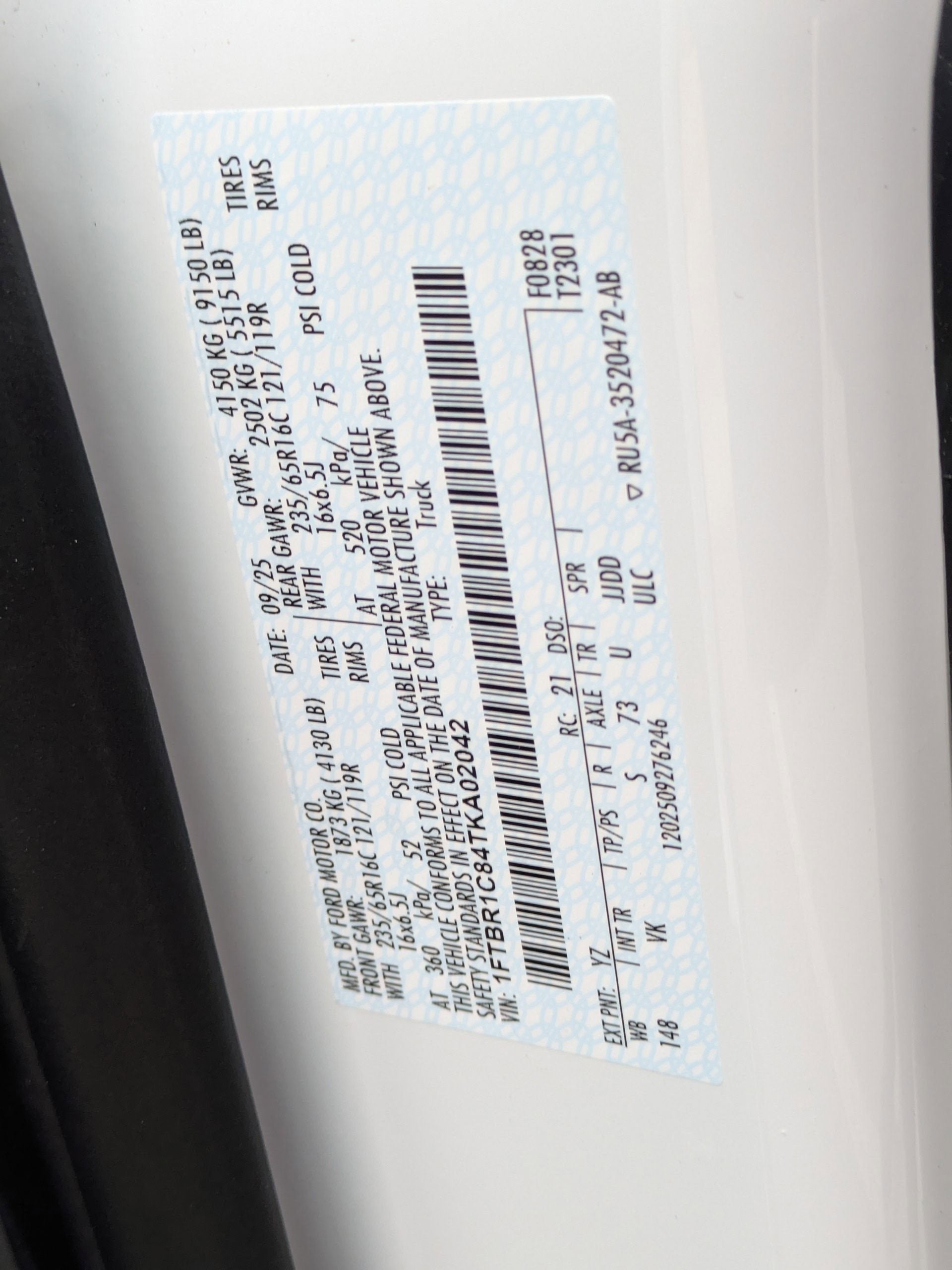 2026 Ford Transit Cargo Van Base