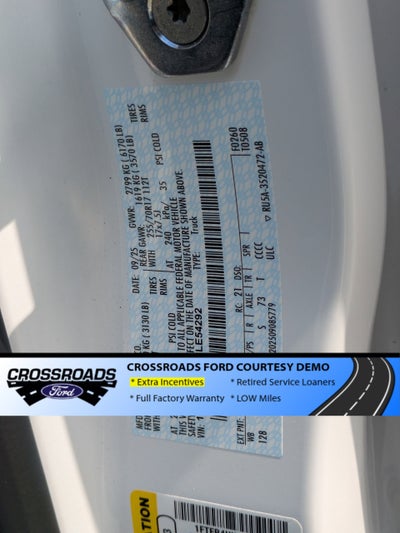 2025 Ford Ranger XLT - Crossroads Courtesy Demo