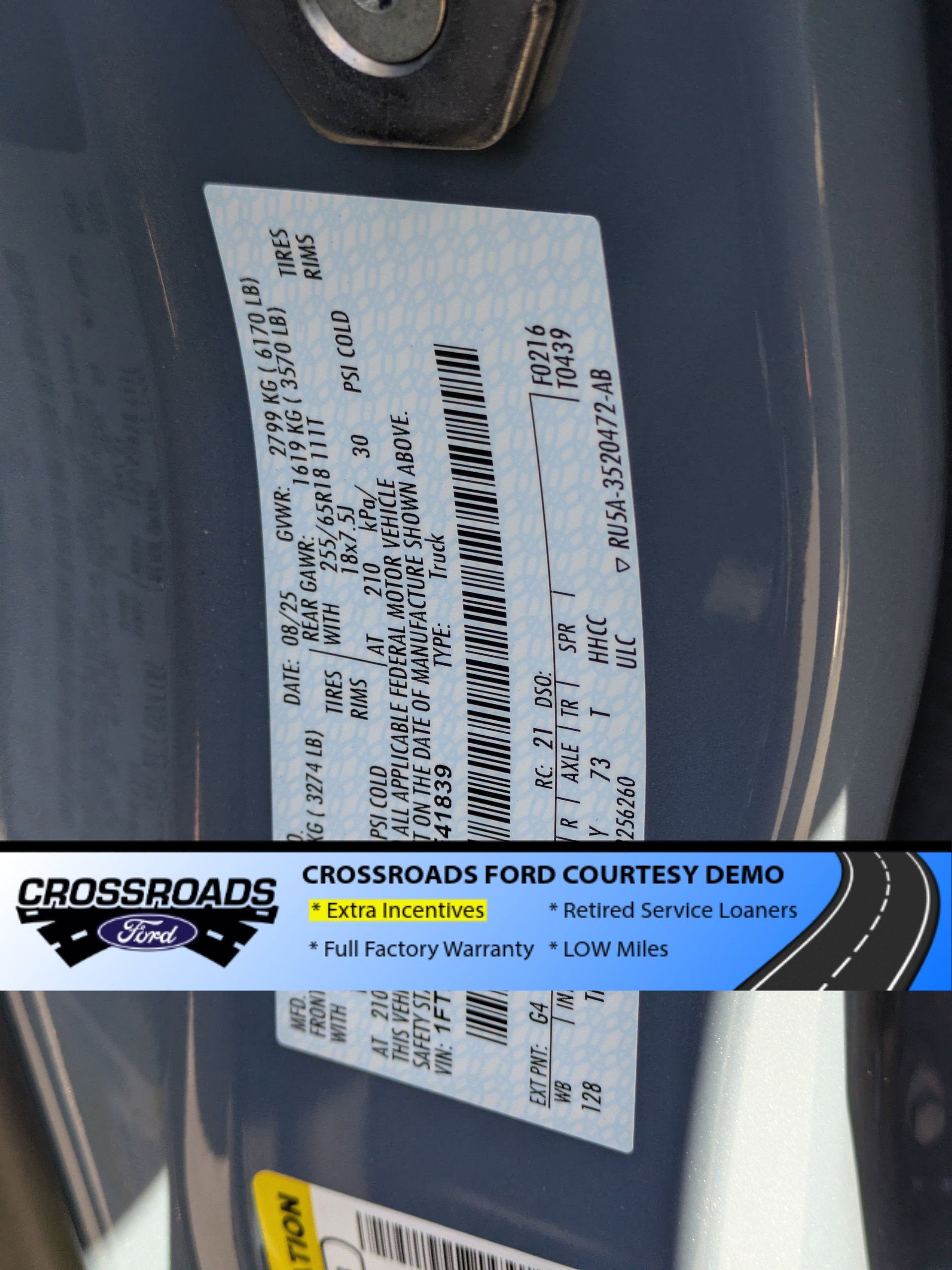 2025 Ford Ranger Lariat - Crossroads Courtesy Demo