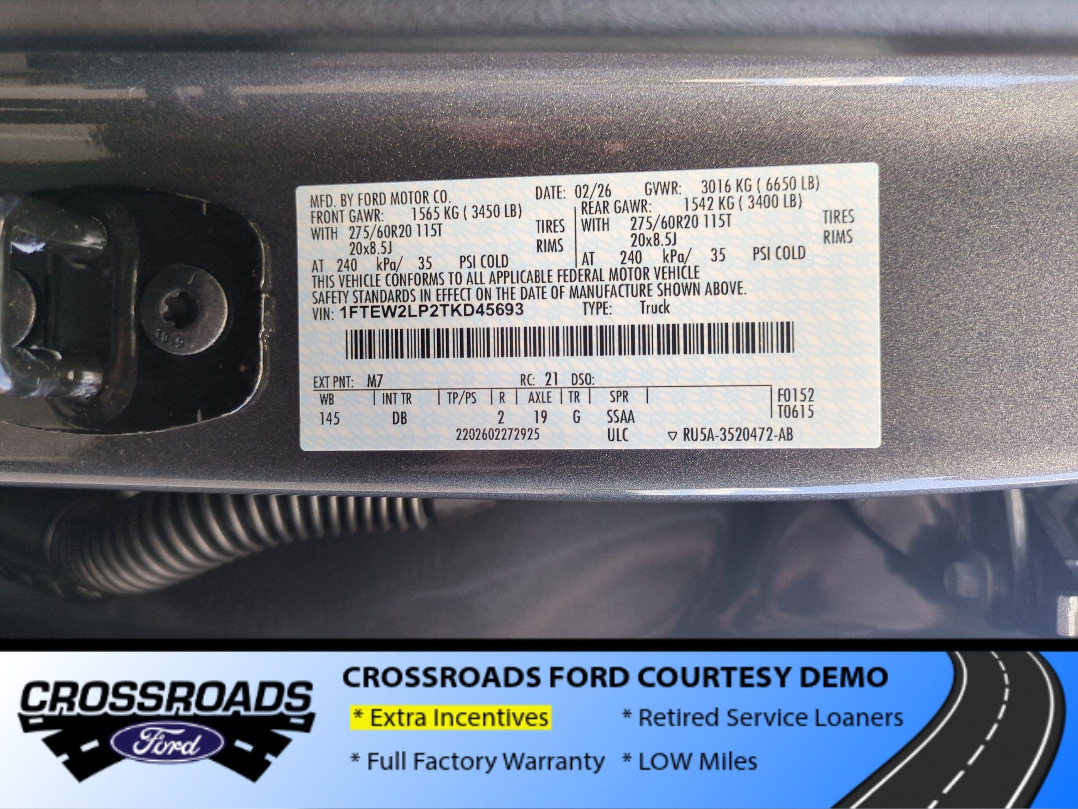 2026 Ford F-150 STX - Crossroads Courtesy Demo