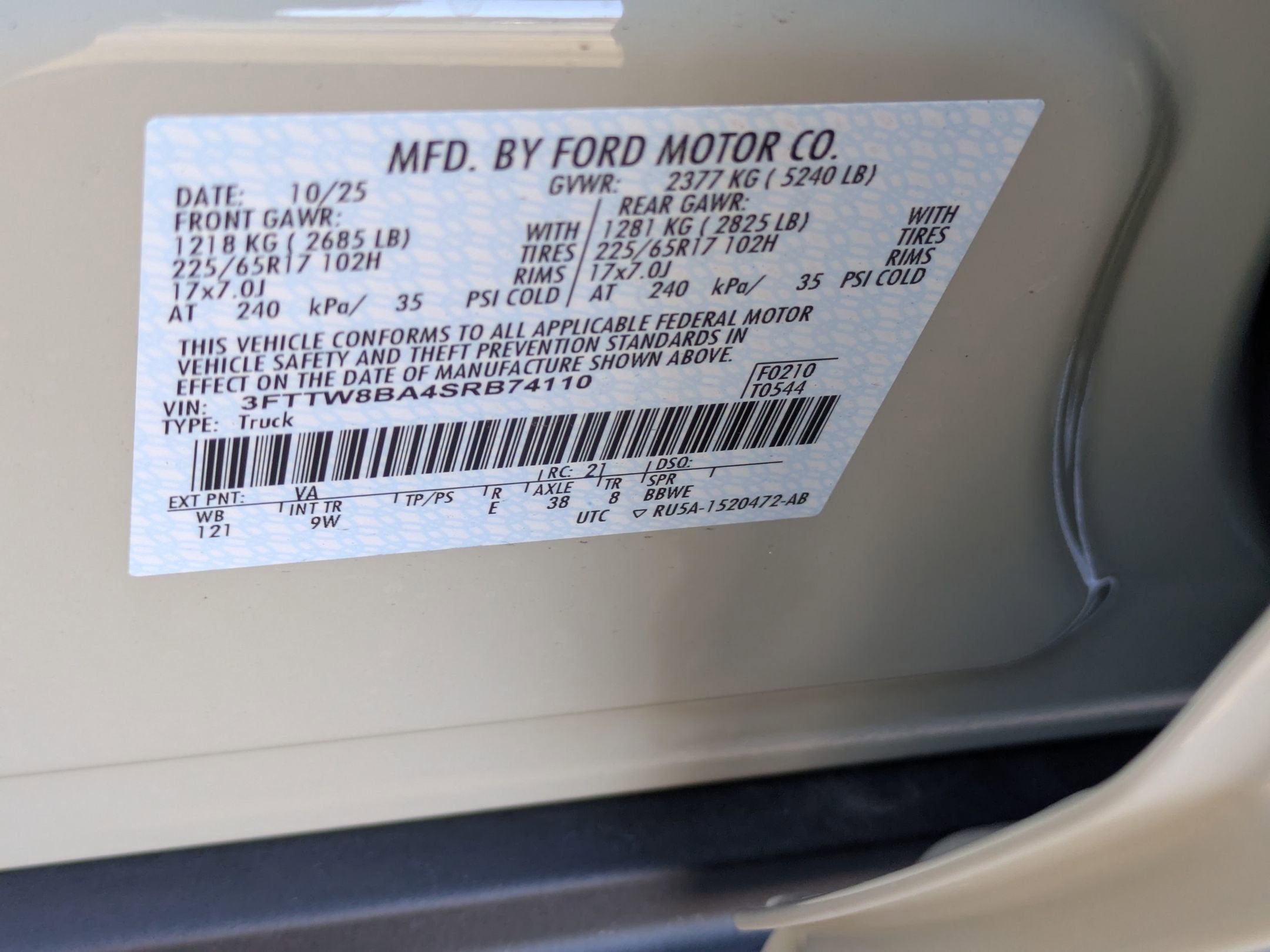 2025 Ford Maverick XL