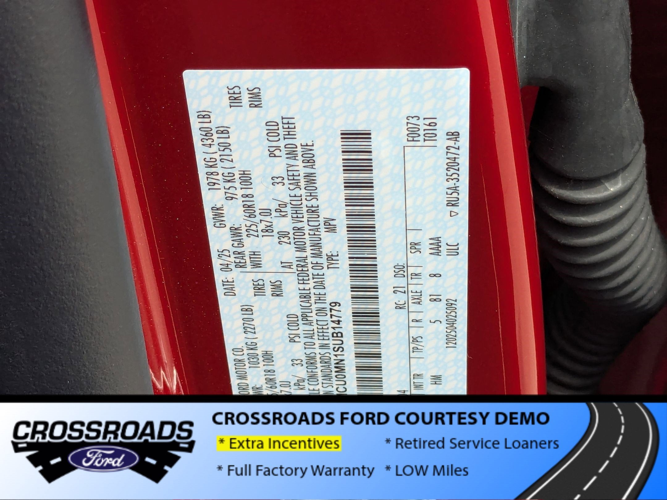 2025 Ford Escape ST-Line - Crossroads Courtesy Demo