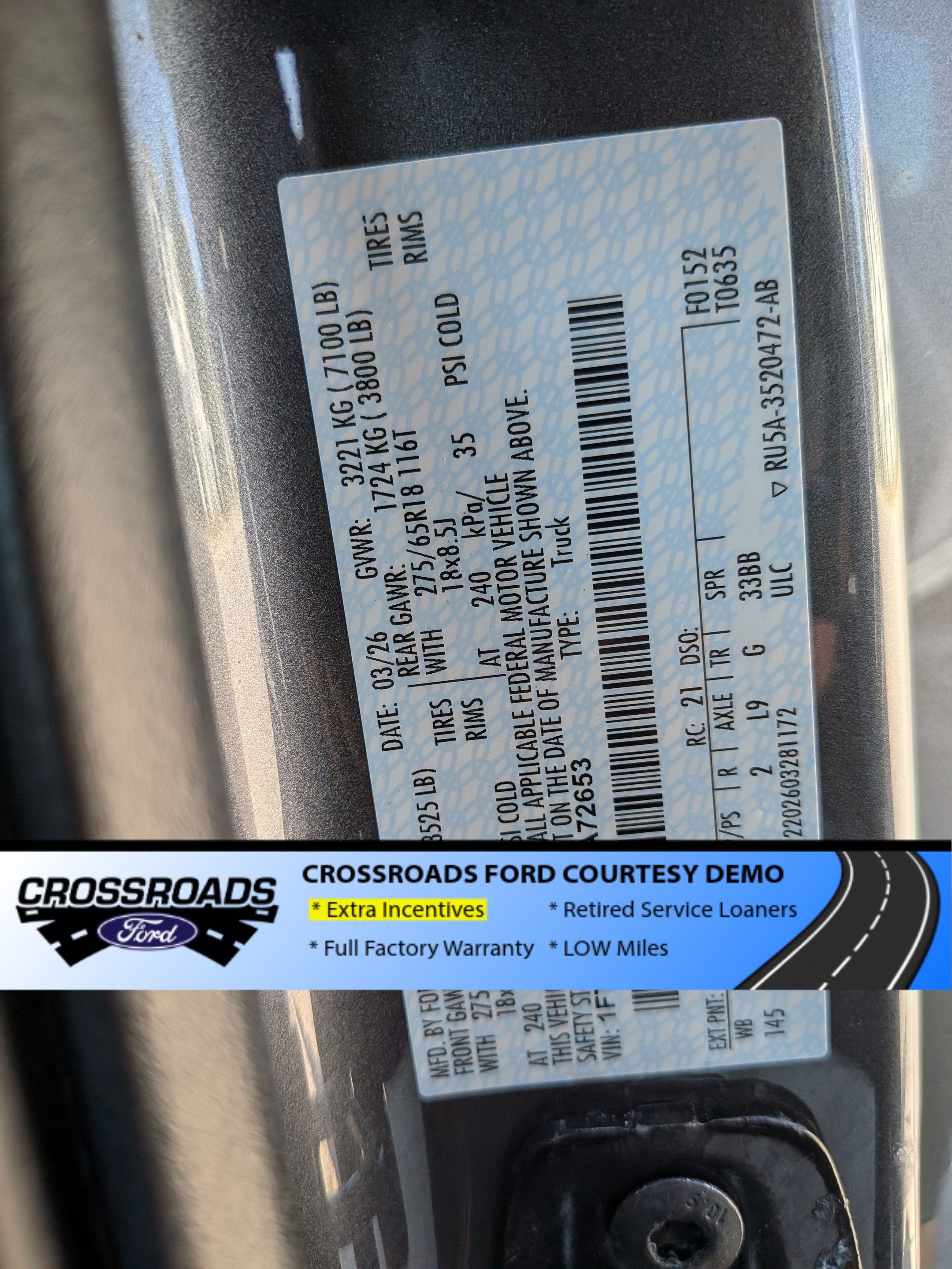 2026 Ford F-150 XLT - Crossroads Courtesy Demo