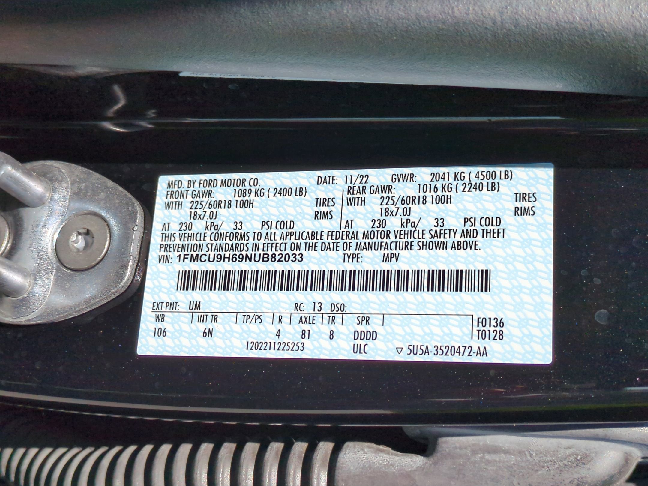 2022 Ford Escape SEL