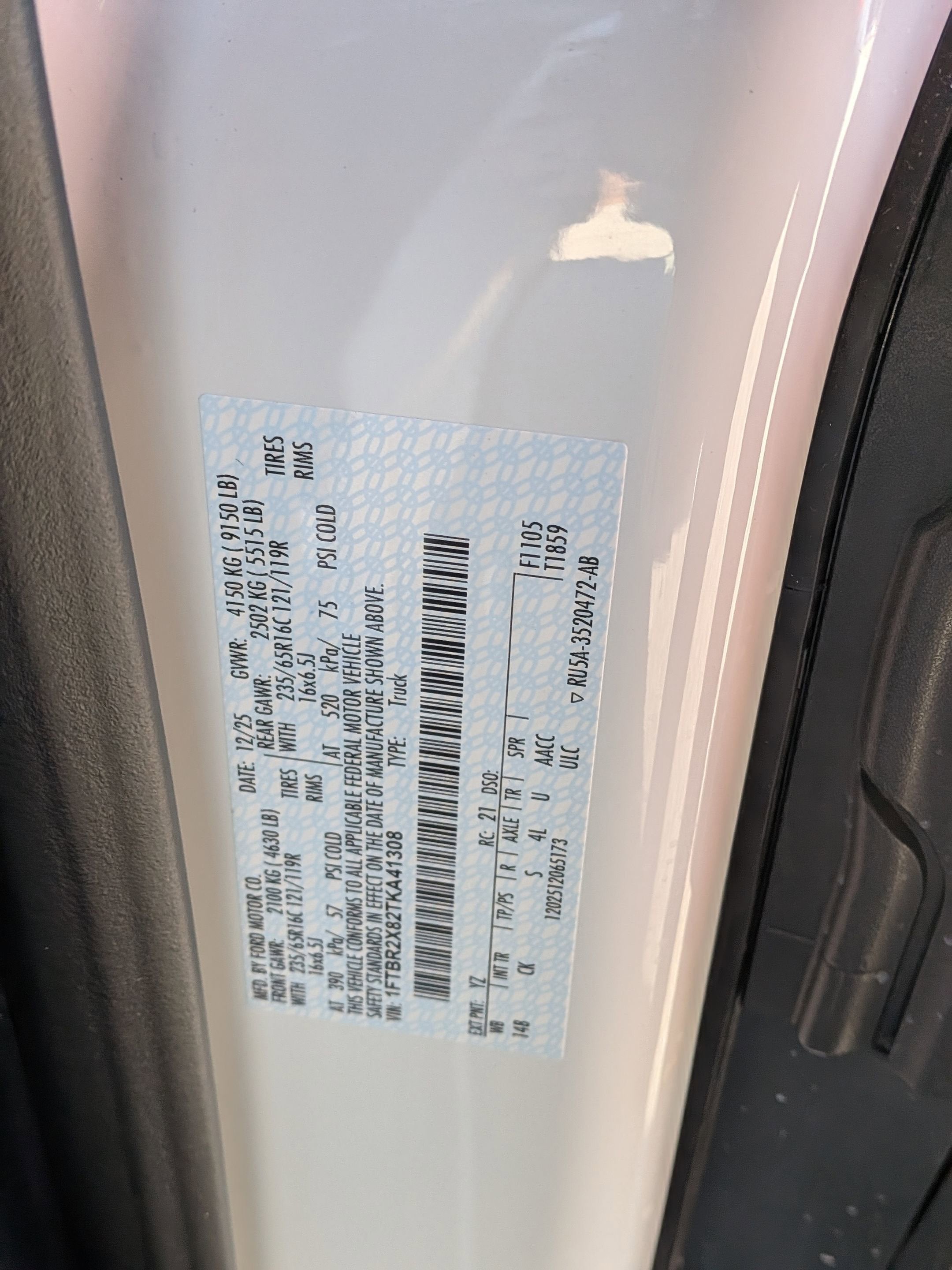 2026 Ford Transit Cargo Van Base