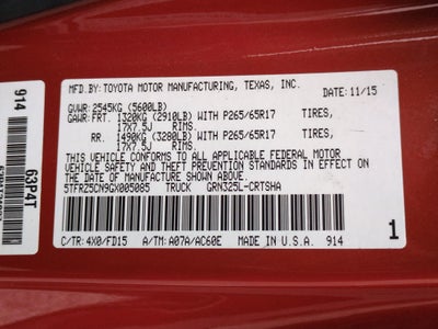 2016 Toyota Tacoma TRD Sport