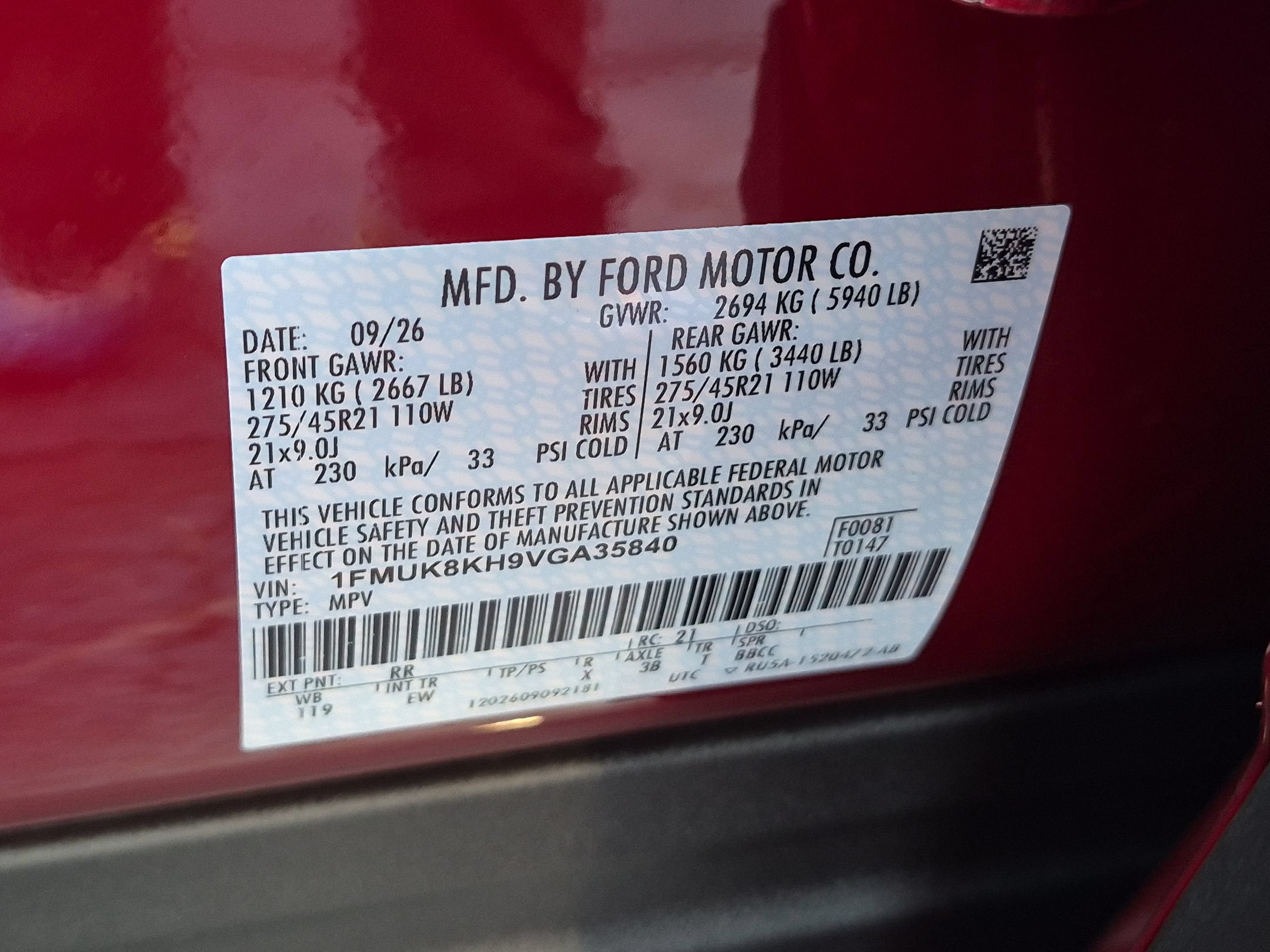 2027 Ford Explorer ST-Line