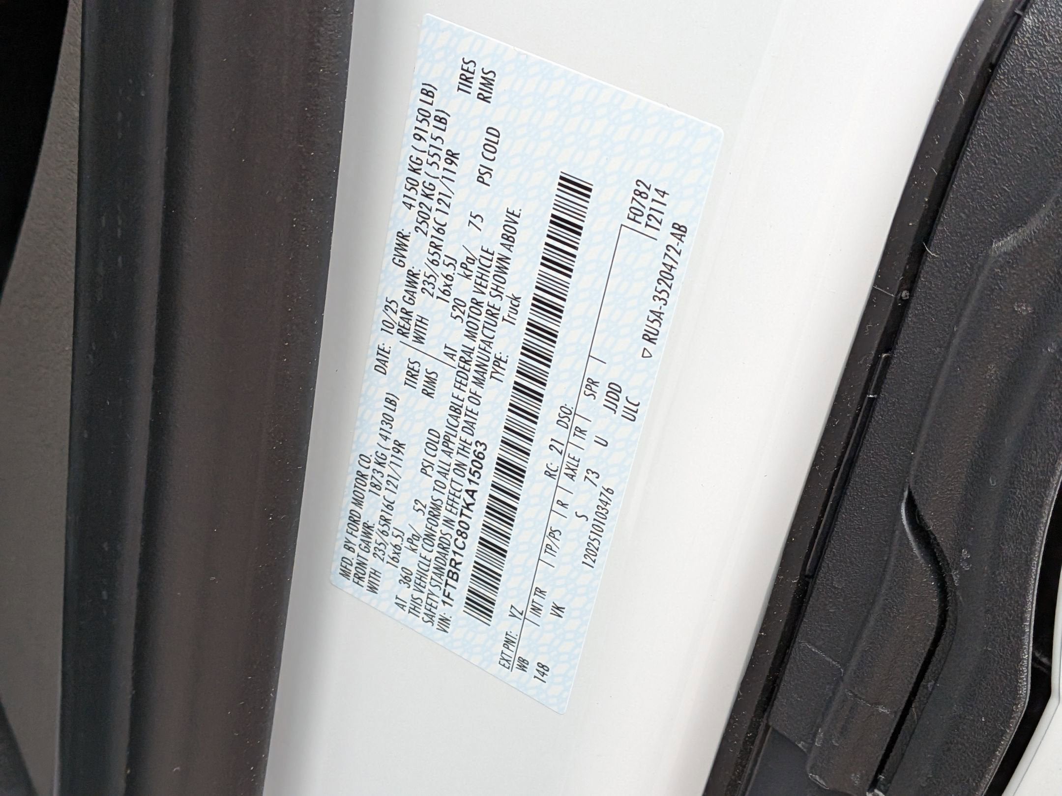 2026 Ford Transit Cargo Van Base