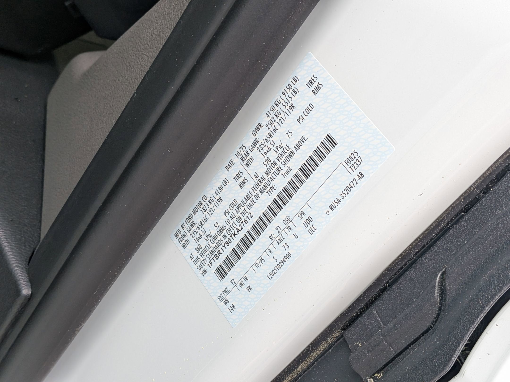 2026 Ford Transit Cargo Van Base
