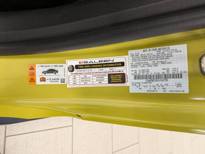 2025 Ford Mustang Saleen Yellow Label Supercharged