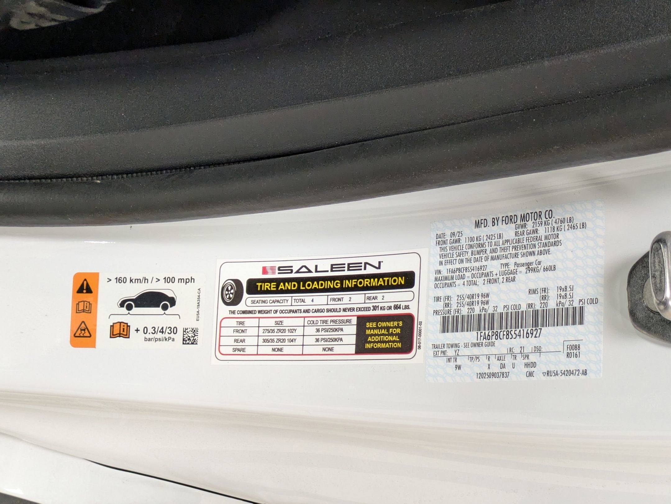 2025 Ford Mustang Saleen Yellow Label Supercharged