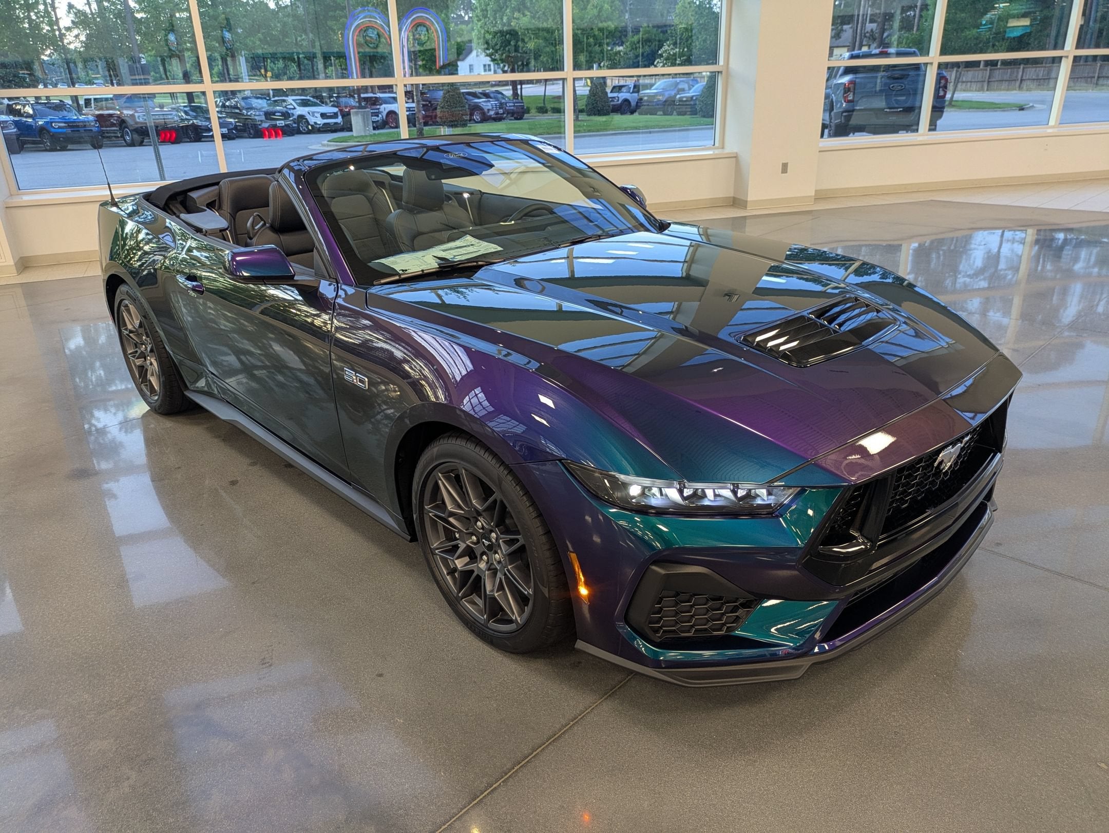 2025 Ford Mustang GT Premium Convertible Custom Mystichrome Paint