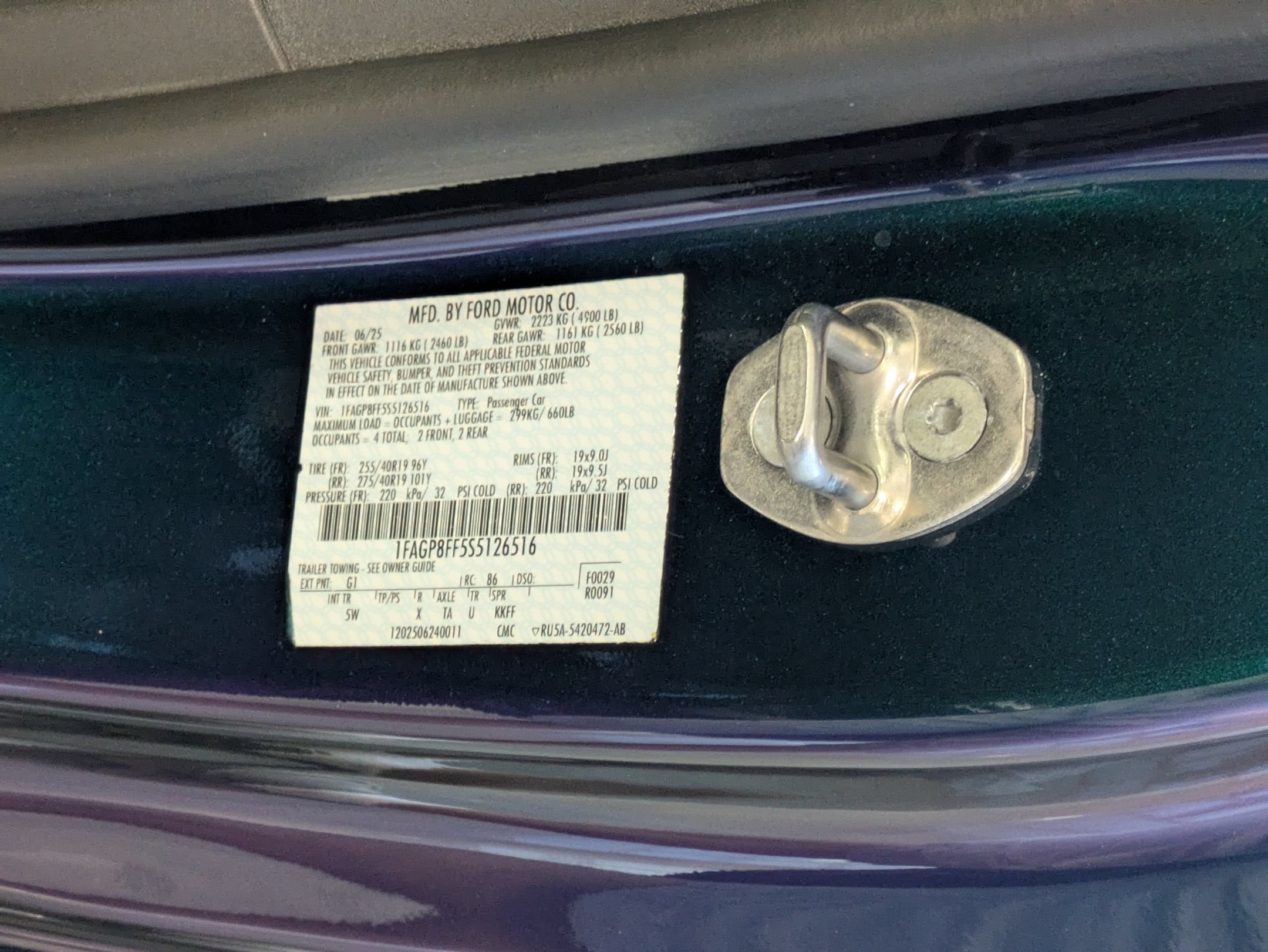 2025 Ford Mustang GT Premium Convertible Custom Mystichrome Paint
