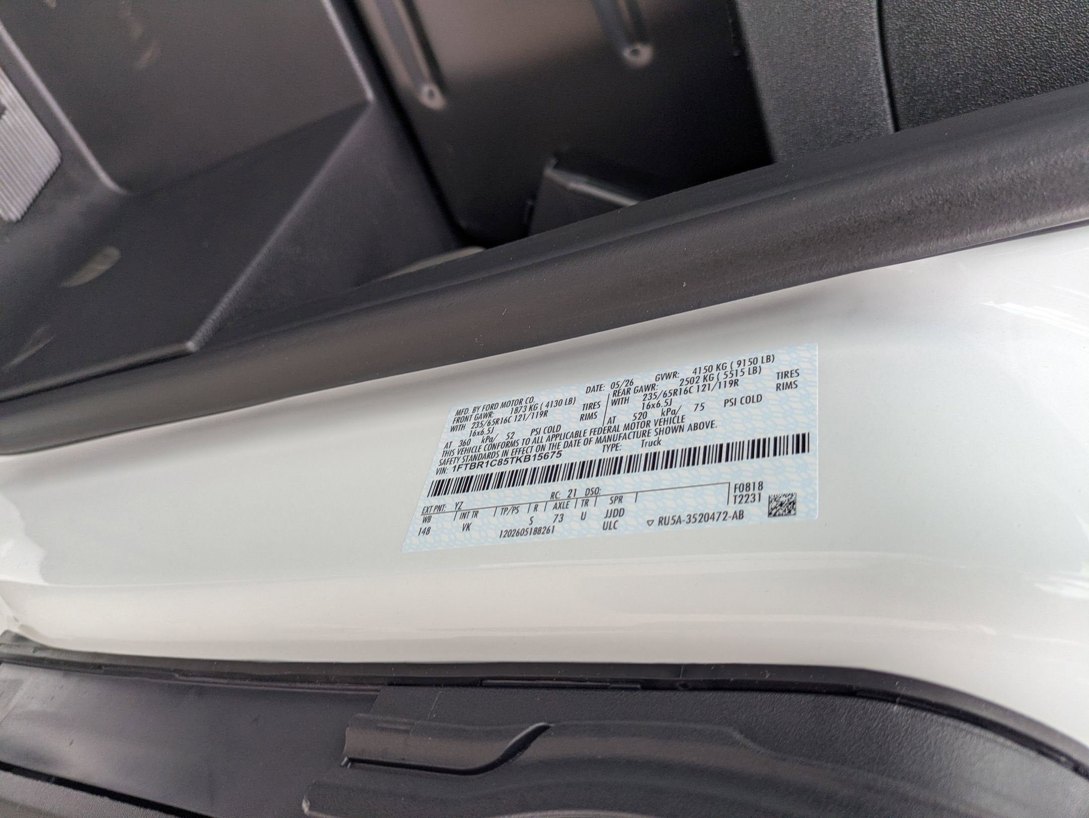 2026 Ford Transit Cargo Van Base