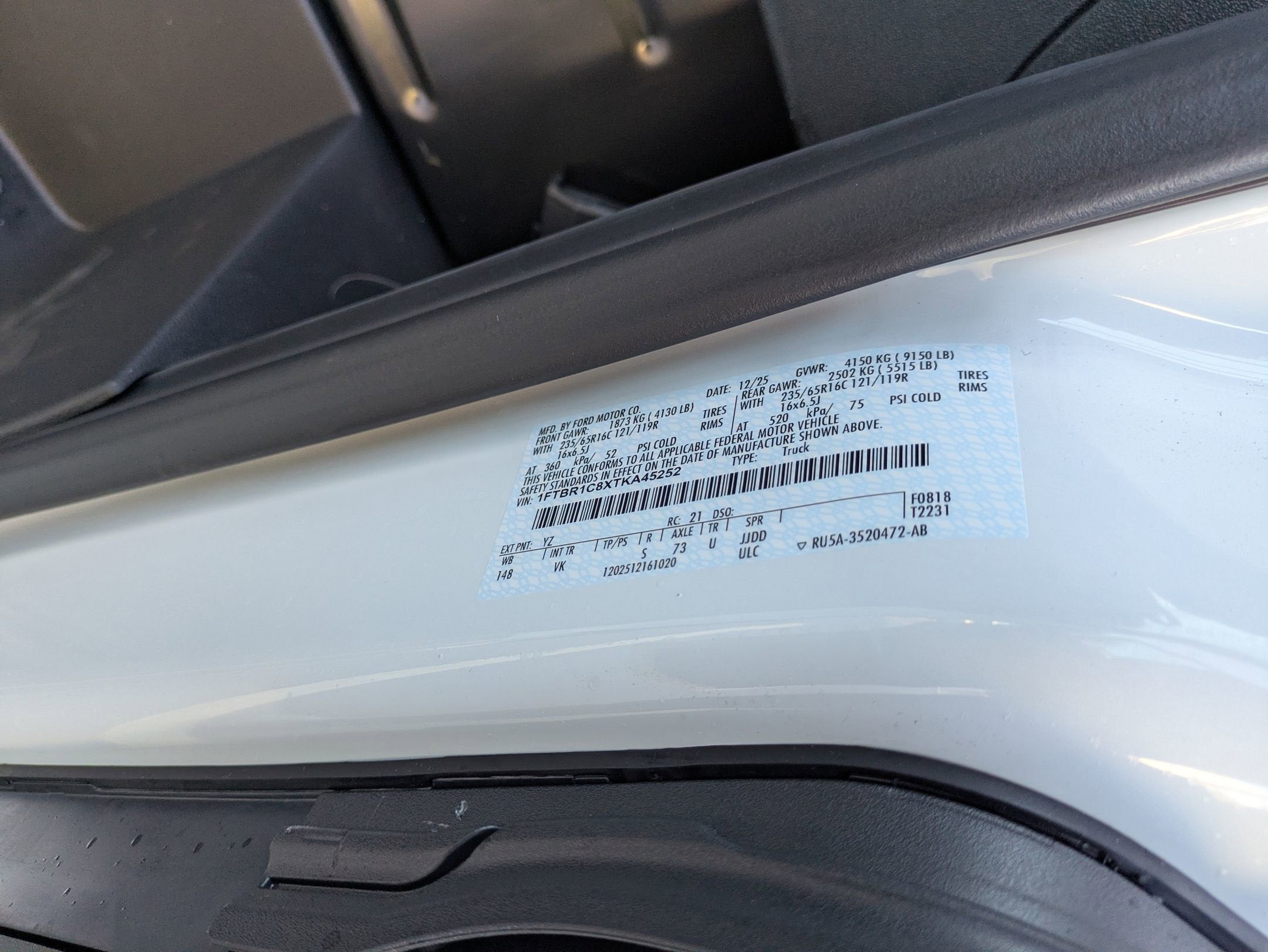 2026 Ford Transit Cargo Van Base