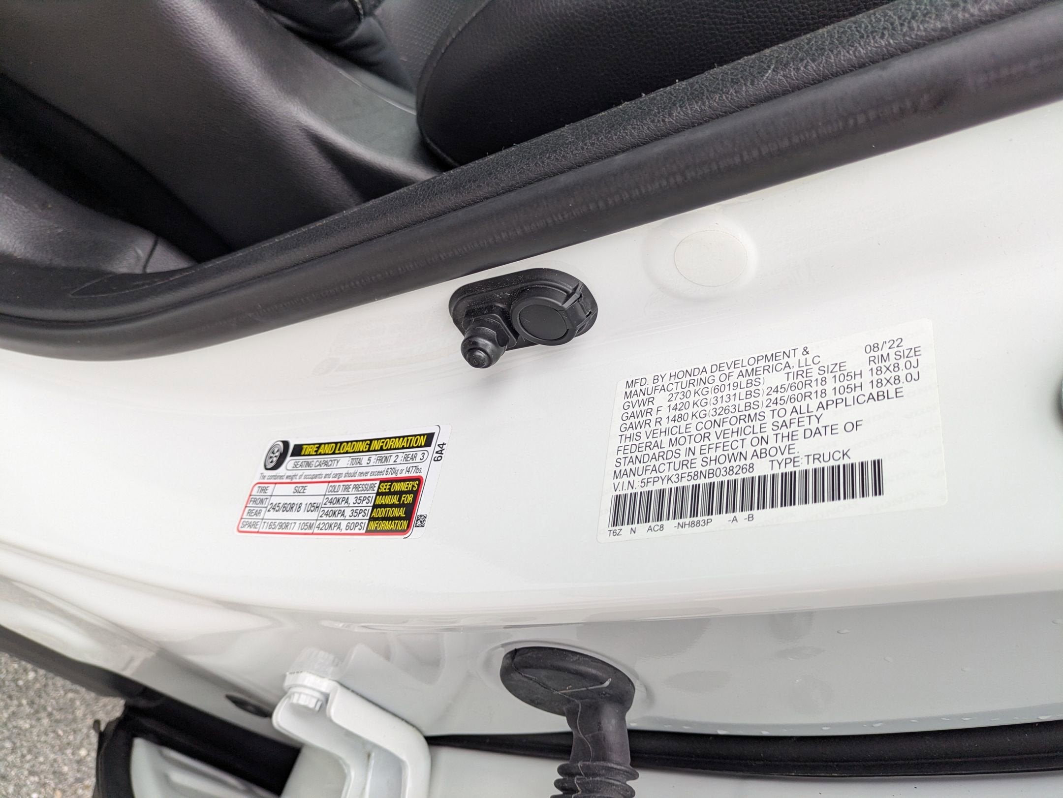 2022 Honda Ridgeline RTL