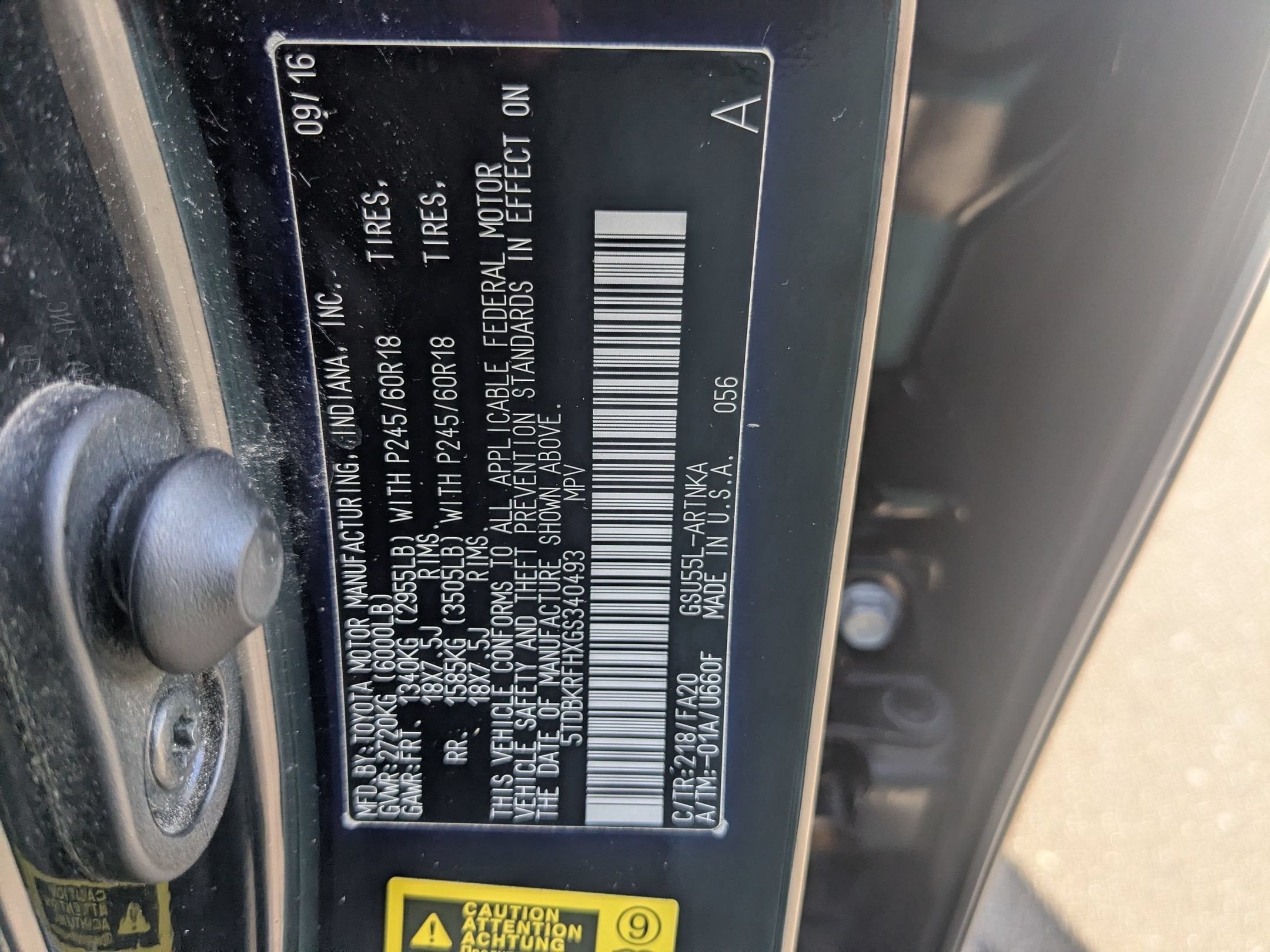 2016 Toyota Highlander LE Plus