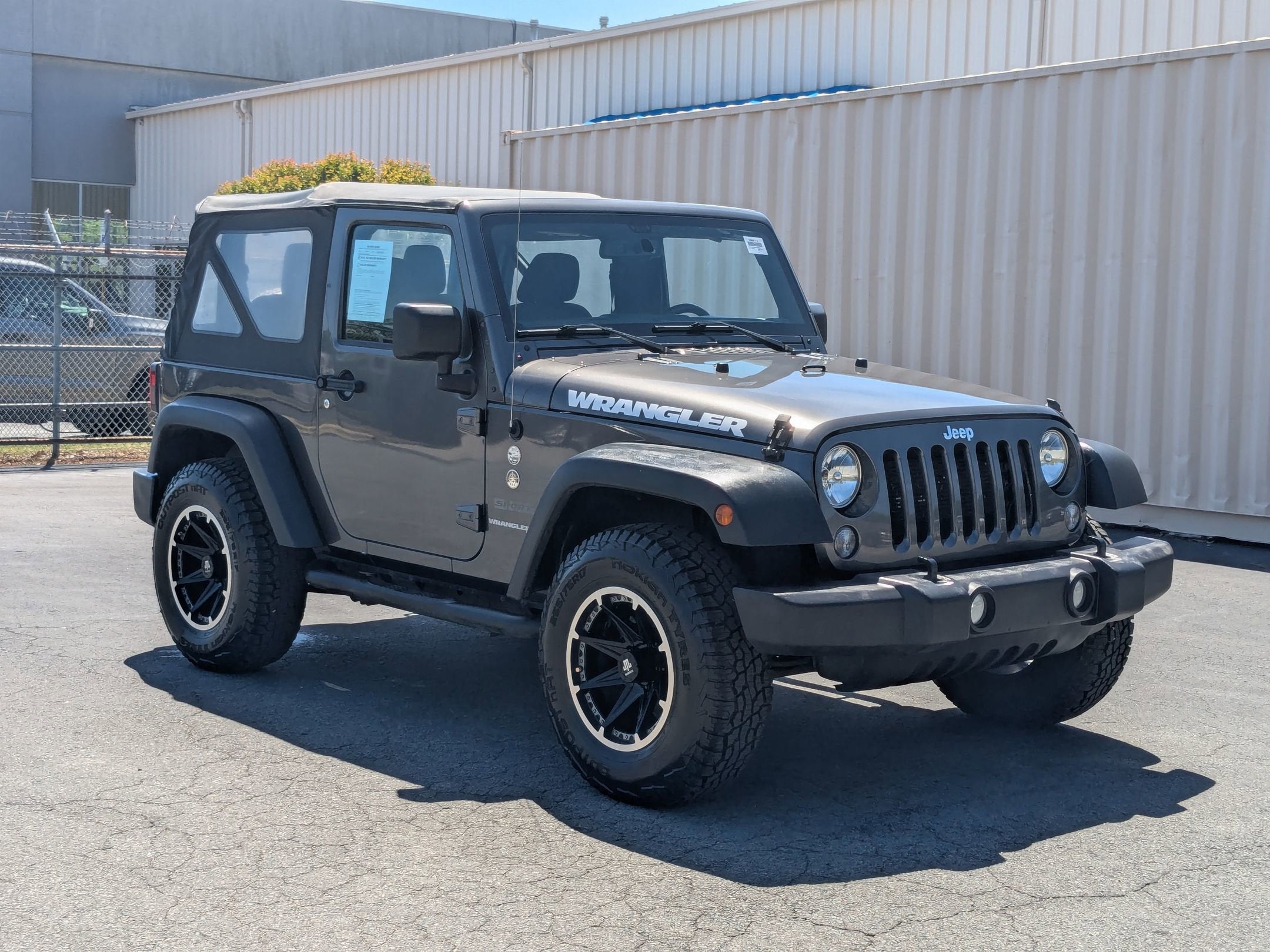 Used 2018 Jeep Wrangler JK Sport S with VIN 1C4AJWAG3JL828818 for sale in Dunn, NC