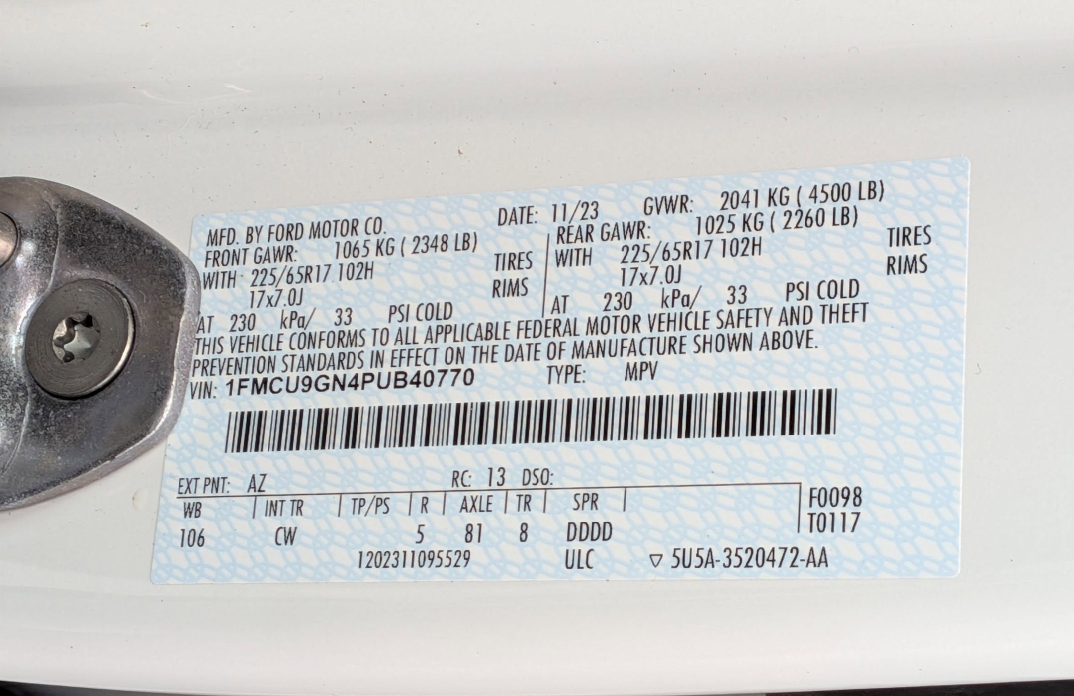 2023 Ford Escape Active