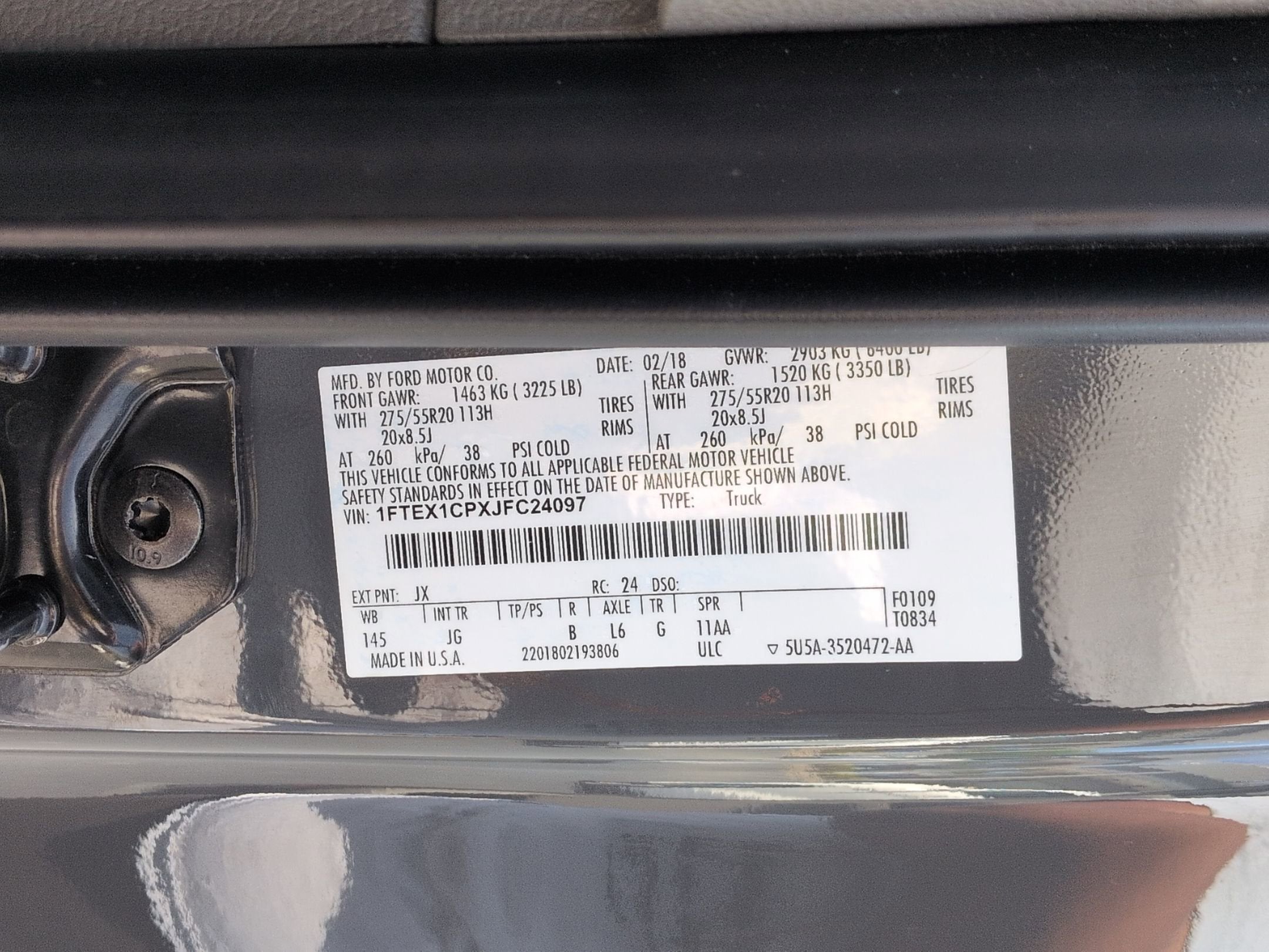 2018 Ford F-150 XL