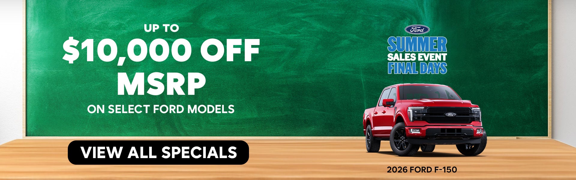 Up to $10,000 Off MSRP 2026 Ford F-150 Lariat